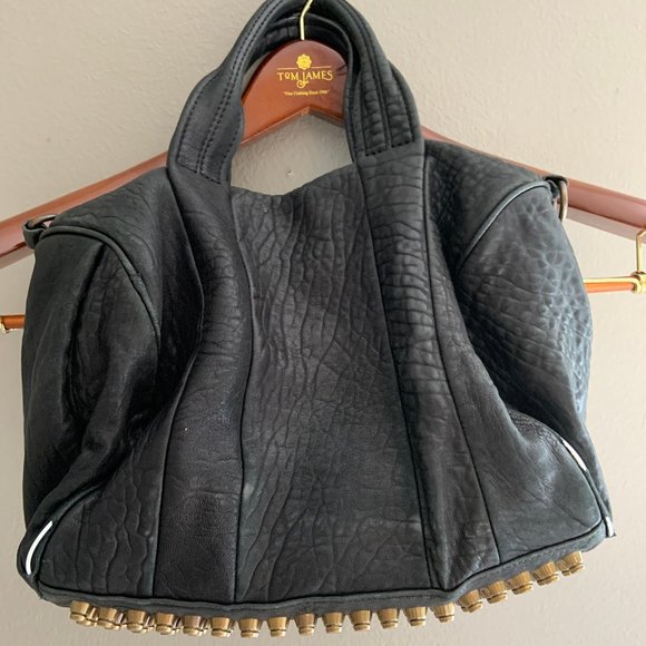 Alexander Wang Black & Gold Rocco Duffle - Picture 1 of 5